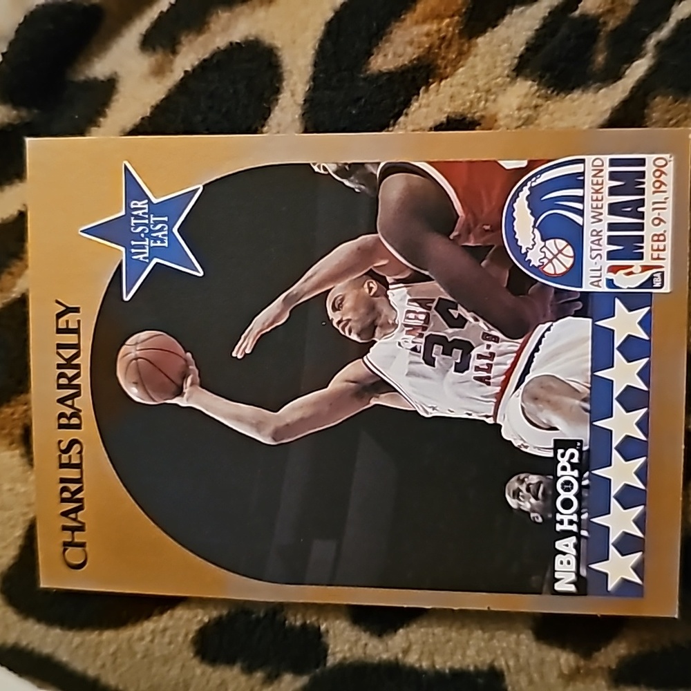 1990 charles barkley NBA hoops all star card